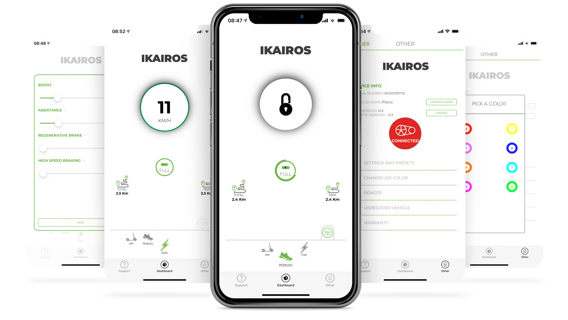 App Ikairos electric scooter
