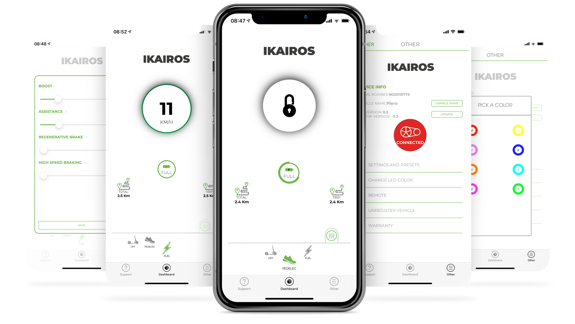 App Ikairos electric scooter App Ikairos electric scooter
